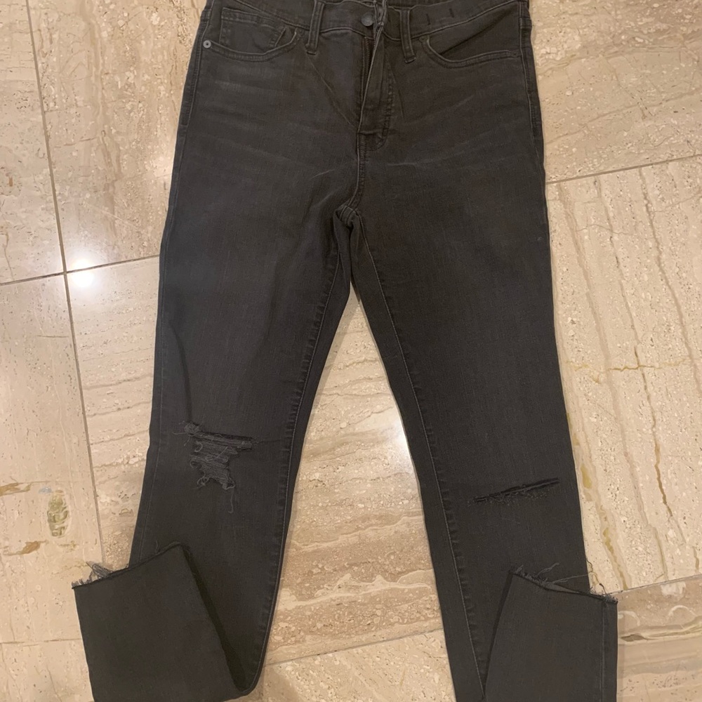 Madewell 9'' High Rise Black Sea Jeans